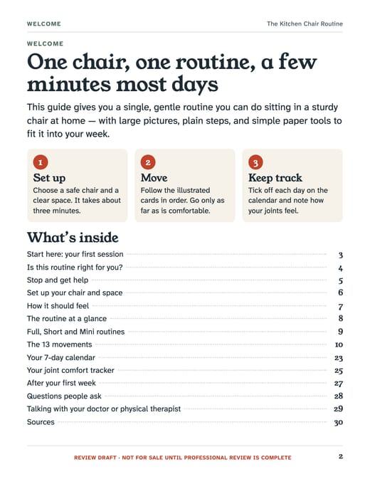 Page from the guide: What’s inside. Contents and how it works.