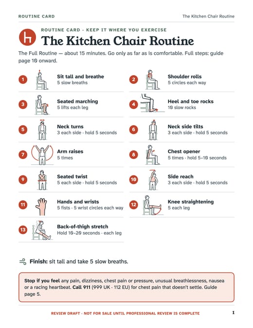 Page from the guide: Routine card. For the fridge (printables pack).